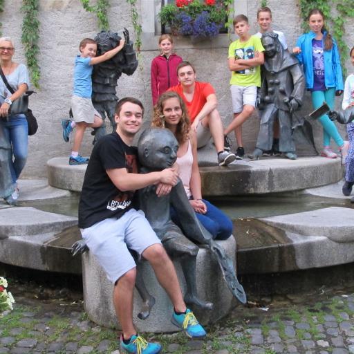 Schwimmer erkunden Bodensee